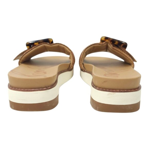 Sam Edelman Ariane Platform Sandals Womens Size 5.5 Tortoise Shell Buckle Slide - Picture 4 of 16